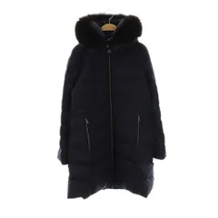 ナノユニバース nano universe 西川ダウン サージロングダウン コート アウター 38 紺 /NR ■OS