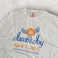 US古着 Hanes ヘインズ jacob's joy Family Fun Run Walk Tシャツ XL ホワイト