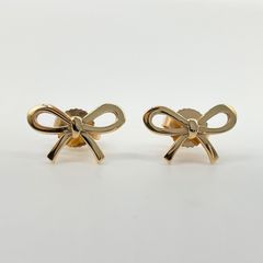 TIFFANY&Co. ティファニー リボン ボウ BOW ピアス K18YG イエローゴールド 18K 18金 Au750 ヴィンテージ【中古】Aランク 5_239