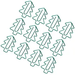 ペーパークリップ 12個 しおり クリスマスツリー型 ペーパークリップ メタル カラフル ペーパークリップ 個人の書類整理 学校 オフィス用