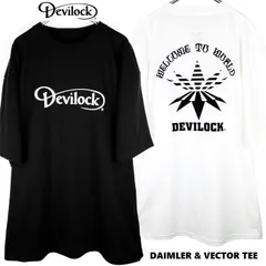 DEVILOCK デビロック「DAIMLER & VECTOR TEE」半袖Ｔシャツ ビッグ 黒白 ブラックホワイト ロゴ バックプリント スカル メンズレディース Rogiaのサムネイル