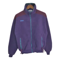 90年代 USA製 Columbia コロンビア フリースジャケット アウトドア パープル (メンズ M) 中古 古着 T0547