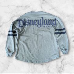 ディズニー　ロングスリーブtシャツ　スピリットジャージー　カーキ　ロゴ　ディズニーランドリゾート　USA製　アメリカ製