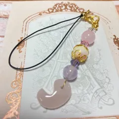 【ローズクォーツ】のストラップ☆