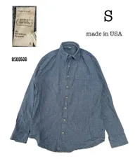 AmericanApparel　USA製　古着デニムシャツ　S　長袖ダンガリー   os00508のサムネイル