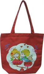 水森亜土　アドちゃん　カラートートバッグ AD-9102 レッド