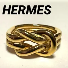 エルメス　HERMES　スカーフリング　アタメ　ATAME　ゴールド　メッキGP