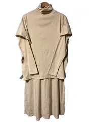 【城東77-0709-2】 KBF ケービーエフ マルチWAY アンサンブルワンピース ベージュ