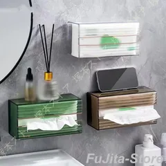 ティッシュケース 壁掛け おしゃれ ティッシュボックス キッチン収納 多用途 ティッシュホルダー 壁付け ティッシュカバー 多機能 壁に付け