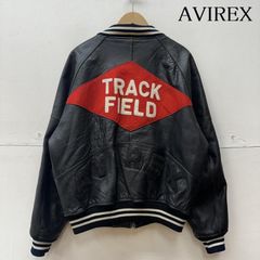 AVIREX アヴィレックス ジャケット、上着 レザージャケット American Classic TRACK FIELD ワッペン レザー スタジャン