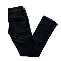 DIESEL ディーゼル デニムパンツ 青 スキニー ROKKET ライオン ボタン レディース W26 L32 Sサイズ