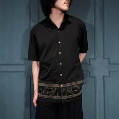 USA VINTAGE The havanera Shirt Co OPEN COLLAR EMBROIDERY DESIGN HALF SLEEVE SHIRT/アメリカ古着オープンカラー刺繍デザイン半袖シャツ