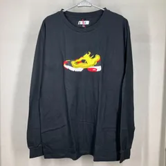 O.K. オーケー Reebok INSTAPUMP FURY インスタポンプフューリー風スニーカー刺繍ロングTシャツ 黒 XL サイズ ユニセックス使用