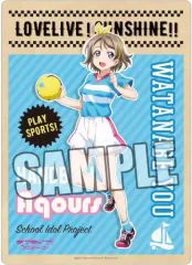 【中古】下敷き 渡辺曜 SPORTS Ver. B5クリア下敷き 「ラブライブ!サンシャイン!!」