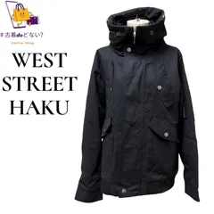 ストリート系【WEST STREET HAKU】変形スタンドネック ブラック 中綿 ジップアップ ブルゾン XXL ビッグシルエット 古着 メンズ