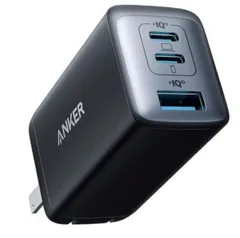 Anker PowerPort III 65W 100-240V対応 世界対応 3ポート充電器 GaN II USB-C USB-A 折りたたみ式プラグ 海外旅行用のサムネイル
