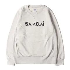 新品 Sacai サカイ スウェット サイズ:S A.P.C. コラボ ロゴ クルーネック スウェット シャツ APC Tani Sweatshirt 21E2-COEON-M27656 トレーナー プルオーバー 裏毛 21SS トップス ブランドのサムネイル