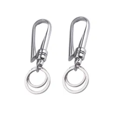 【鍵の紛失も 盗難も。これ一つで解決】キーホルダー メンズ おしゃれ ベルトフック 2個セット キーリング 車 鍵 キーフック ベルトループ 紛失防止 盗難防止 カラビナ _c