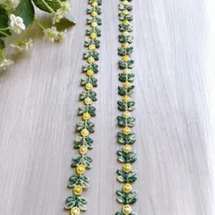 花びらモチーフケミカルレース   小花レース   全5色   1m   ハンドメイド   飾り付け   縫い付け   衣装作り   ドレス作り   手芸