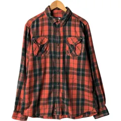 古着 ザノースフェイス THE NORTH FACE 長袖 ライトネルチェックシャツ メンズL相当/eaa586171