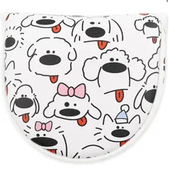 ゴルフカバーヘッドカバー パターカバーマレット型　マグネット開閉　dog