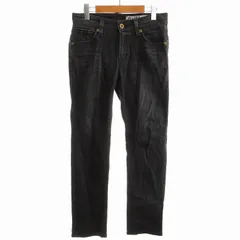 サムシング something デニムパンツ ジーンズ ラインストーン 刺繍 29×32 M 黒 ブラック /SE