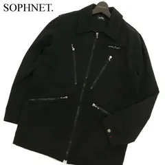 希少★初期 SOPH. NET ソフネット ロゴワッペン★ 裏メッシュ ボールチェーン コーチ ジャケット Sz.M　メンズ 黒 日本製