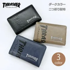 THRASHER スラッシャー ダークカラー 二つ折り 財布 深札入れのサムネイル