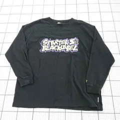 ◇ Θ STARTER スターター ロゴ刺繡 長袖 Tシャツ カットソー サイズM ブラック系 メンズ E  【1508260062909】