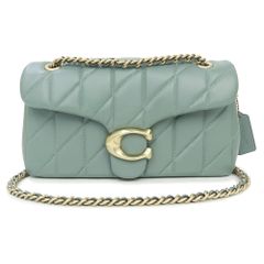 コーチ タビー 26 キルティング ショルダーバッグ 斜め掛け ナッパレザー セージ グリーン 緑 ゴールド金具 CP150 COACH（未使用　展示品）