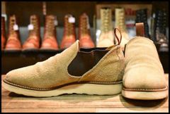 【6.5E 良品 90’S】レッドウィング 8148 ロメオ サイドゴア タンラフアウト ローカット 短靴 ベージュ ブーツ redwing HOPESMORE【FG224】のサムネイル