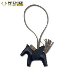 エルメス ペガサスチャーム PM ノワール/エトゥープ W刻印