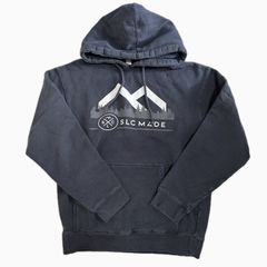 送料無料★即決★ カンガルー ポケット フロント プリント フーディ 黒 カジュアル フード付 ストリート SLCMADE アウトドア S