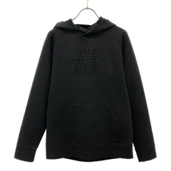 THE NORTH FACE ザノースフェイス ロゴ 長袖 テックエアー スウェットパーカー L ブラック アウトドア NT11880 メンズ 古着