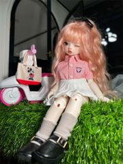 制服 ドール服  人形服 トップス  半袖 スカート 女子制服 制服 BJD 1/6 BJDドール用服 1/6 ナイトロリータ人形用 可愛い 洋服 MSD SDM アクセサリー 着せ替え服 ドール服 BJD 人形ドール  ブライス 衣装