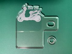 ライブディオZX　Dio　ZX　自賠責プレート　シルエット