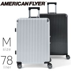 AMERICAN FLYER アメリカンフライヤー スーツケース Mサイズ 78L 軽量 キャリーケース メンズ Max-Capa2 旅行 出張 ハード フレームタイプ 大容量 縦型 TSAロック 4輪 メンズ バッグ ブランド 91014