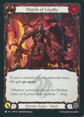 【中古】Flesh and Blood HNT153[R]：(Rainbow Foil)March of Loyalty/忠誠の行進