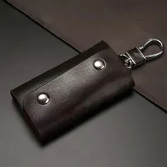 ☆ Aタイプ×コーヒー ☆ キーケース pmych018 キーケース 革 キーホルダー キーリング レザー 本革 牛革 メンズ レディース コンパクト おしゃれ シンプル 6連 キーチェーン キー ケース 無地 財布 ケース