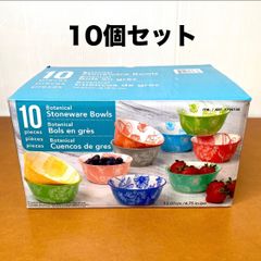 コストコ サーティファイド ボウル ボタニカル柄 10個セット 食洗機 電子レンジ 茶碗 デザート スープ