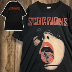 BJKR バンド Tシャツ ビンテージ 古着 黒 スコーピオンズ SCORPIONS セクシー 蠍 ベロ リップ キス Lサイズ 2503  2980 p10