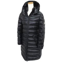 【極美品】MONCLER モンクレール 22-23AW MOKA モカ ダウン コート 14A ロゴワッペン フード付 ZIP UP ロング 国内正規品 47274