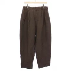アーツ&サイエンス ARTS & SCIENCE ARTS&SCIENCE 23SS テーパードパンツ スラックス タック ジップフライ ラミー チャック柄 3 茶 ブラウン /BBのサムネイル