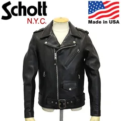Schott (ショット) 7646 217US SHEEP ONE STAR RIDERS JKT シープ ワンスター ライダースジャケット 09BLACK 38