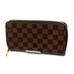 【未使用】ルイヴィトン　ダミエ　ジッピー･ウォレット　エベヌ　ラウンドファスナー長財布　ゴールド金具　N41661
