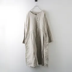 新品 保管品 サマンサモスモス Samansa Mos2 SM2 綿麻 Vネック開きコート F/ベージュ コットンリネン ロング丈【2400014220537】
