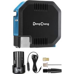 [DJ24000099] DongCheng DCQE120 エアコンプレッサー - 電動エアポンプ、120PSI、12L/分、2000mAh、コードレス急速充電、軽量＆自動停止機能付き