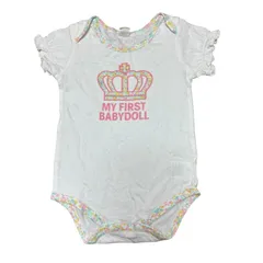 BABY DOLL 　ロンパース　半袖　白　80　ベビー服