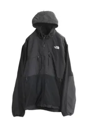 【お得なクーポン配布中!】 ノースフェイス フード付き デナリ ジャケット メンズ XL 古着 The North Face DENALI フリース ナイロン パーカー ジャンパー ブルゾン 黒
