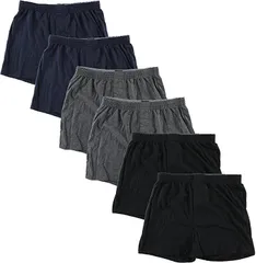 Y's factory メンズ 無地 ニット トランクス 前開き セット パンツ 下着 Ａ( ６枚セット　Ａ,  M)